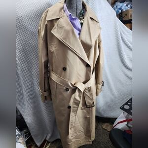 Levi's Beige Trench Coat Stylish